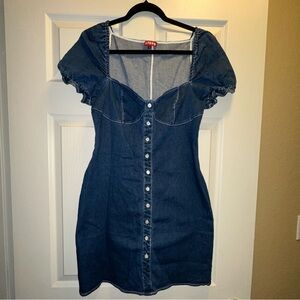 Staud Denim Mini Dress